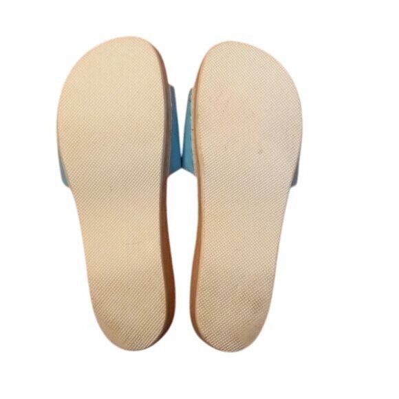 Hanna Andersson EU 36 US 5.5 Swedish Wooden Slide Sandals Blue Leather Vintage - Picture 8 of 8